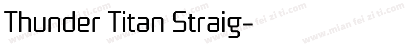 Thunder Titan Straig字体转换